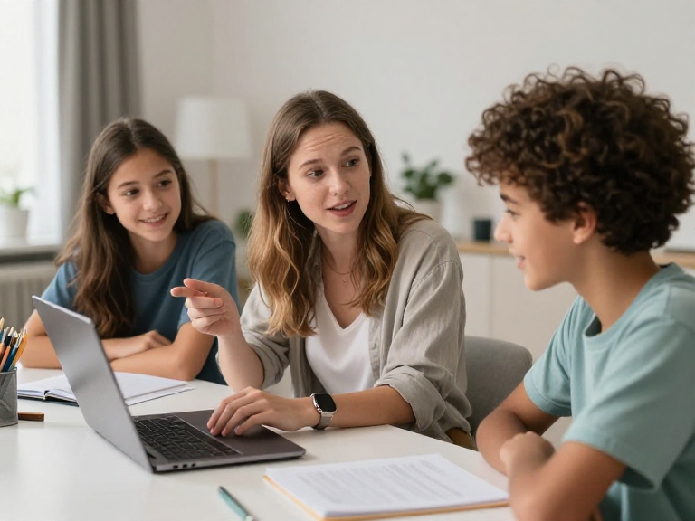 Lehrer bei der Arbeit